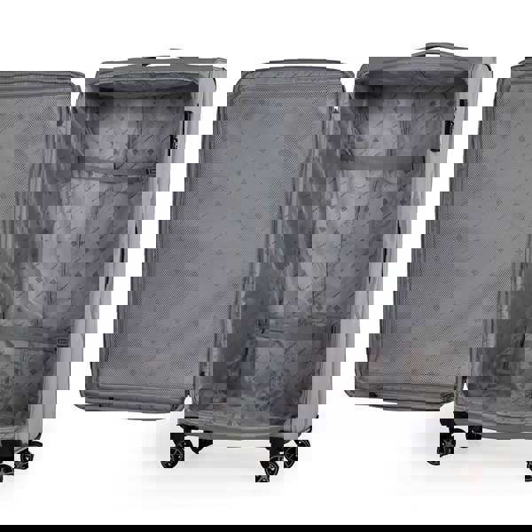 Gino Ferrari Omis Lightweight Soft Shell Suitcase with Wheels TSA Lock Hold Luggage