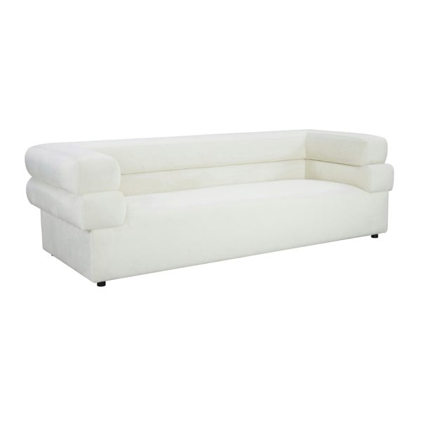 Furniture Edit Elsa Cream Velvet Sofa