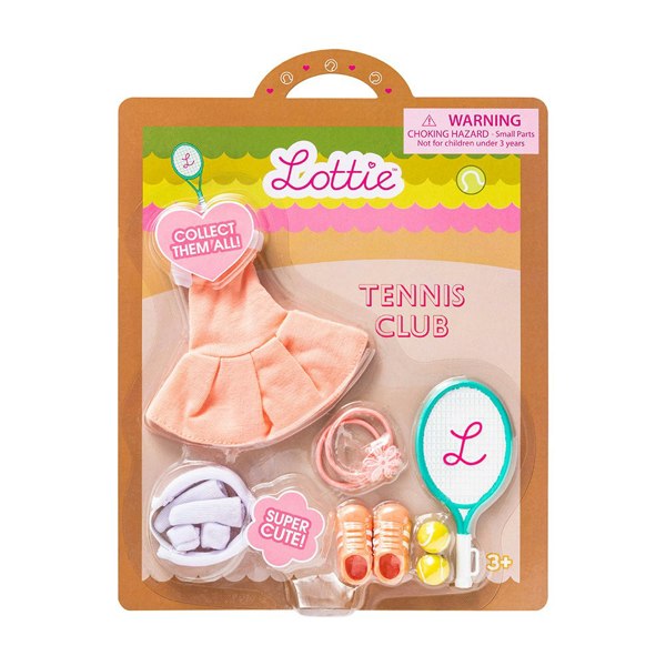 Lottie Dolls Tennis Club Outfit and Accessories