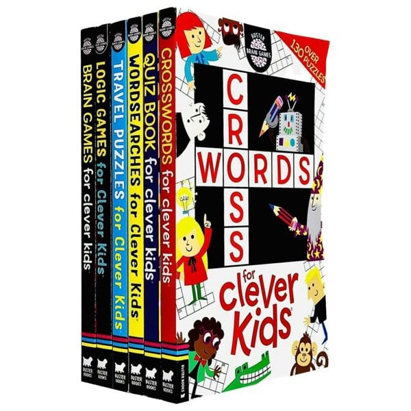 Buster Books Brain Games Clever Kids 6 Books Collection Set