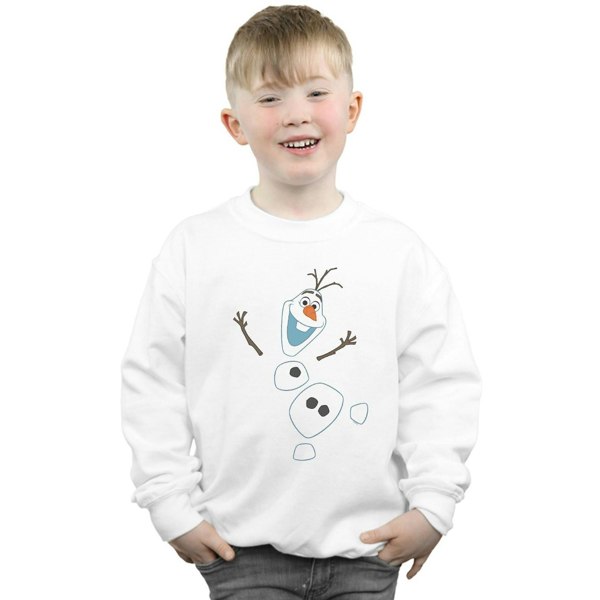 Disney Boys Frozen Olaf Deconstructed Sweatshirt - White