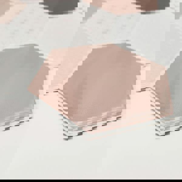 Honey  Hexa Brown Glossy 3D Tile Stickers 30.5 x 15.4cm  (12 x 6 in) - 12 pcs in a pack