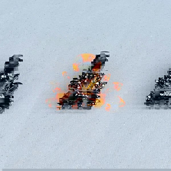 Small Hair Claw Tortoiseshell Hair Clip with Jewels