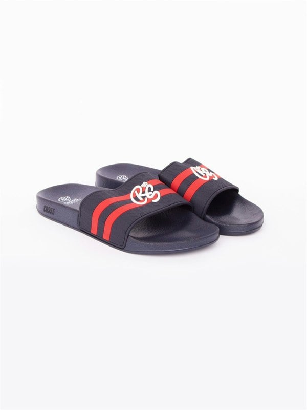 Crosshatch Hamlax Sliders Navy
