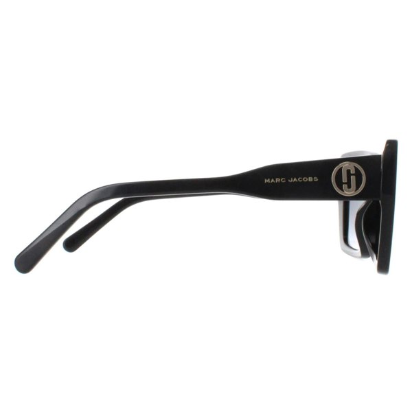 Marc Jacobs Sunglasses MARC 733/S 807 9O Shiny Black Dark Grey Gradient