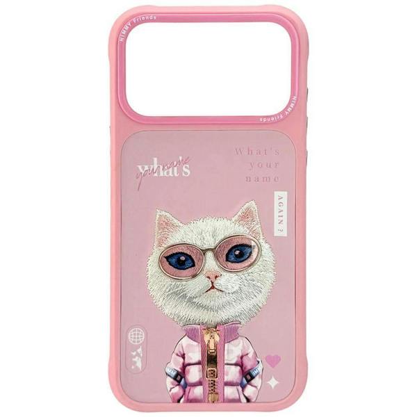 Nimmy Friends Nimmy Cool & Cute 2.0 White Rich & Beauty Cat Case with MagSafe for iPhone 17 Pro 6.3" Pink - N-KMLL-IP17-PRO-04