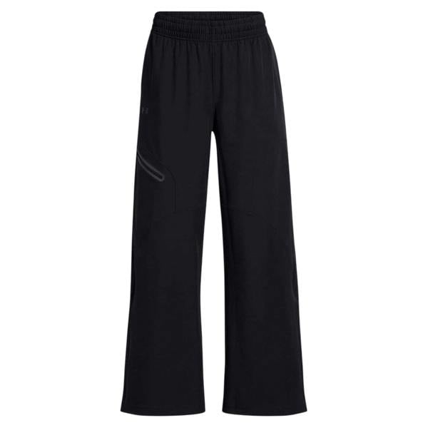Under Armour Womens/Ladies Unstoppable Woven Zip Pocket Relaxed Fit Joggers - Black - 