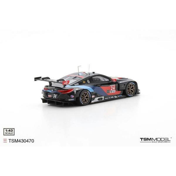 a black and blue race car