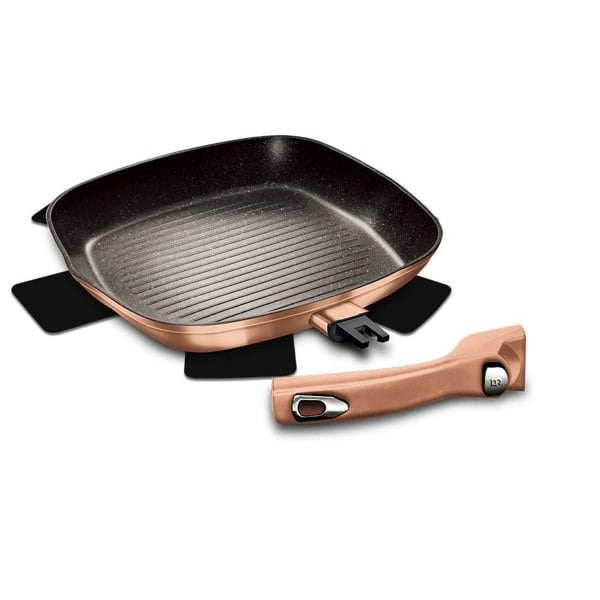 Berlinger Haus Grill Pan with Detachable Handle Berlinger Haus BH-1950 Rose Gold