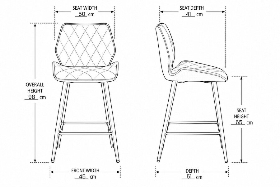 Outdoor Living Cayden Comfort Bar Stools