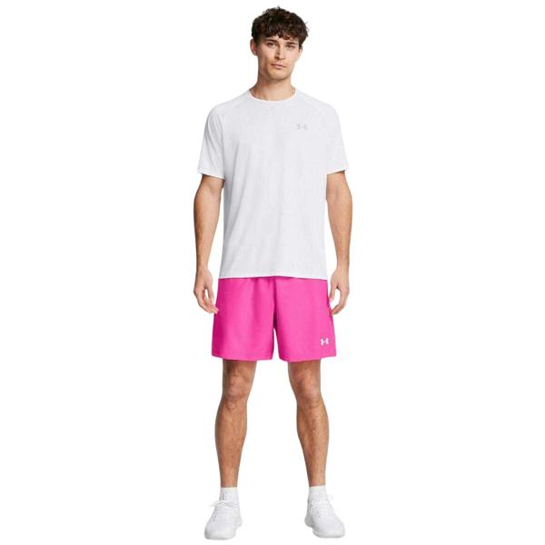 Under Armour Mens HalfBack Embossed Shorts - Pink - 