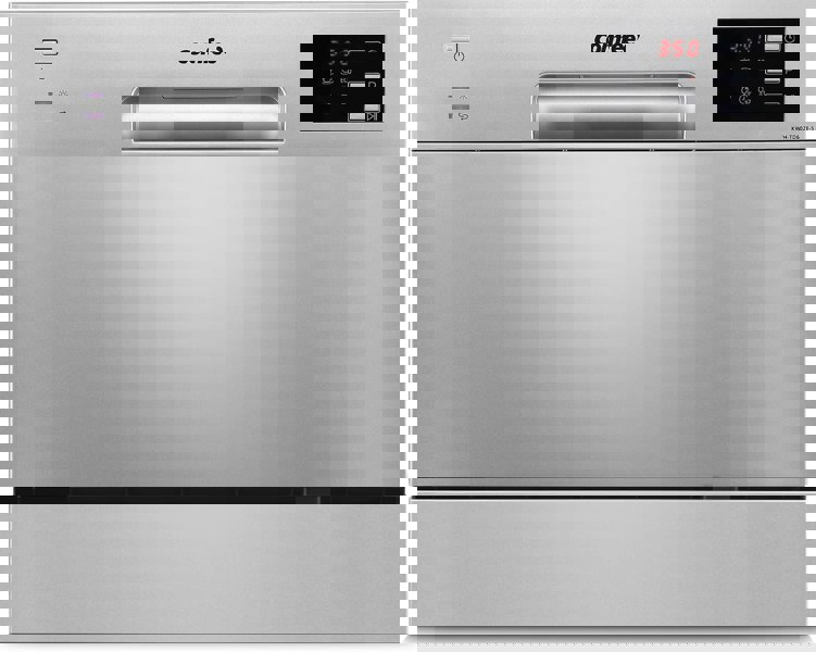 COMFEE 6.5L White/Silver Compact Countertop Dishwasher with LED Display and 6 Place Settings Living and Home Sliver