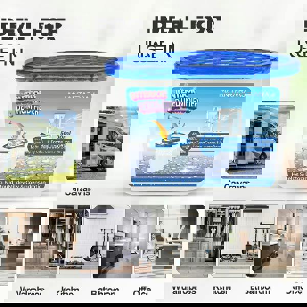 MANTRARAJ 500ml Interior Dehumidifier Disposable To Stop Damp Mould Mildew Moisture Absorber