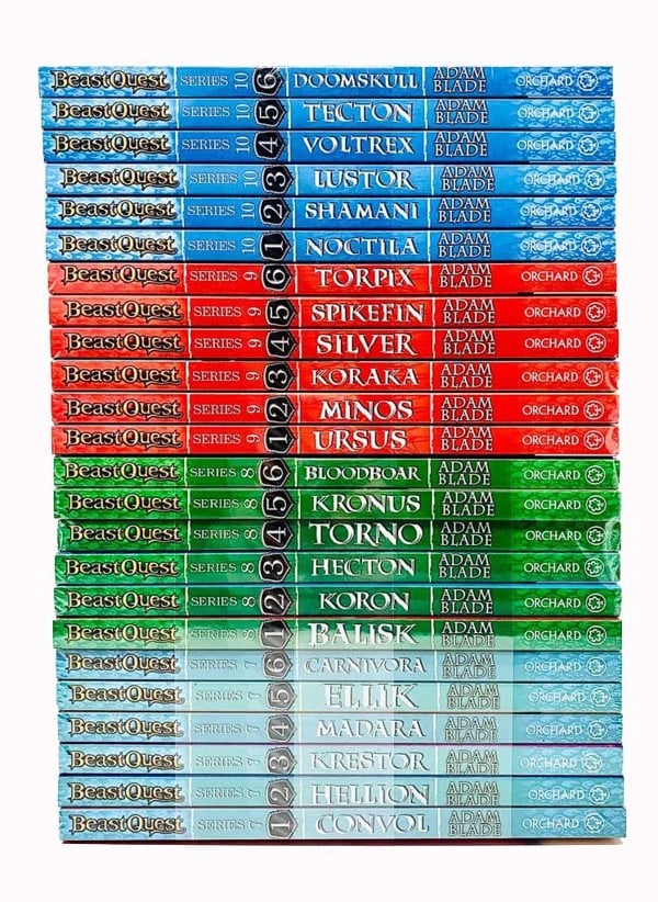 Beast Quest 24 Books Collection Set Series 7 - 10 by Adam Blade (Noctila, Doomskull, Ursus, Torpix, Balisk, Bloodboar, Convol, Carnivora & MORE!)