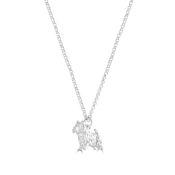 Westie Silver Necklace - Personalised - MYLEE London