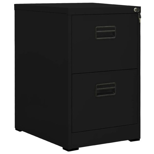Berkfield Filing Cabinet Black 46x62x72.5 cm Steel