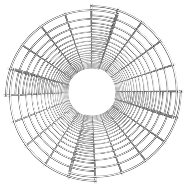 Berkfield Circular Gabion Pole Galvanised Steel �_�”�_30x200 cm