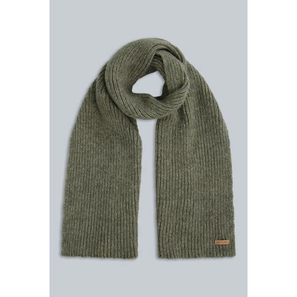 Animal Mens Codi Knitted Scarf - Khaki Green - 