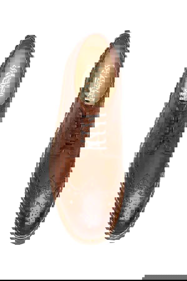 Chapman & Moore Longwing Brogue Country Leather Men's Berry Shoes