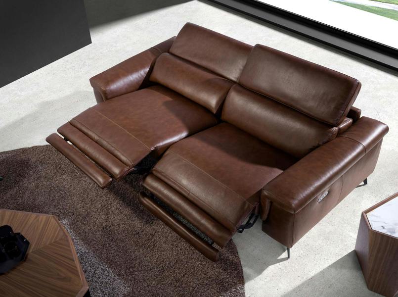 Angel Cerdá Relax sofa in brown leather 6116/6117