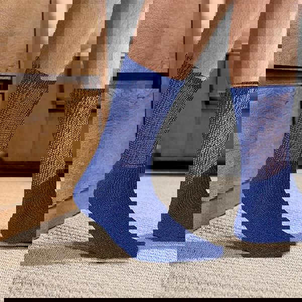 KAV Extra Wide Comfort Fit Diabetic Socks for Swollen Legs, Men and Women Foot Care UK 7-11 Cotton Rich Gentle, Multicolour (Pack of 9)