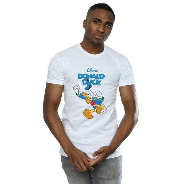 Disney Mens Donald Duck Furious Donald T-Shirt - White