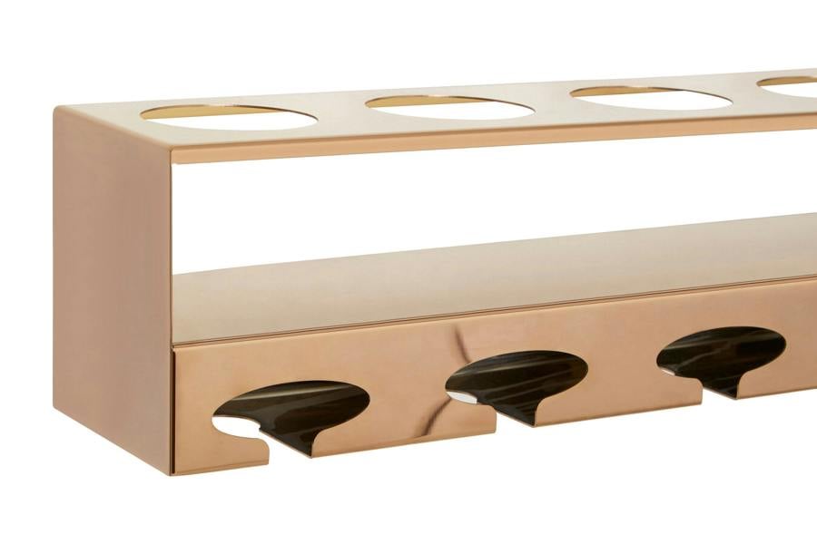 Interiors by Premier Novo 6 Bottle Rose Gold Finish Wine Rack