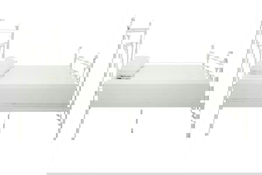 Dorel Home Manila Metal Bed White - King Size