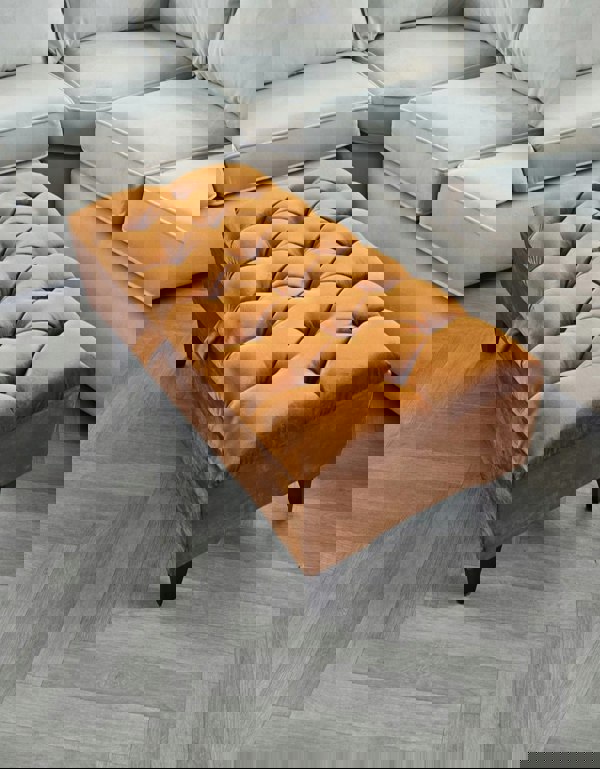 BURNT ORANGE | POUFFE | FOOTSTOOL | STORAGE OTTOMAN - ISTOOLS