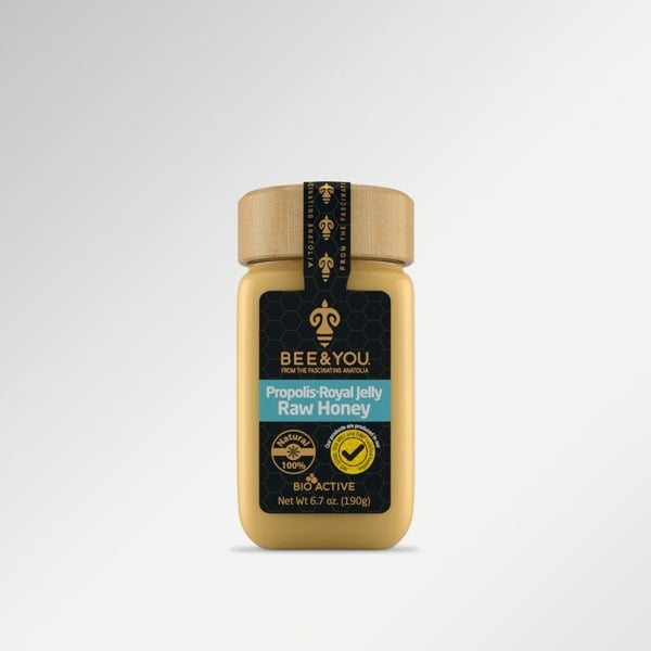 BEE&YOU Organic Royal Jelly+Propolis+Raw Honey Mix Superfood