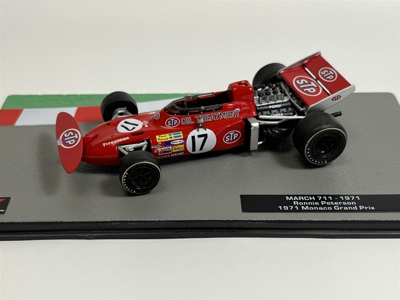 F1 Collection Ronnie Peterson March 711 1971 Monaco Grand Prix 1:43 Scale