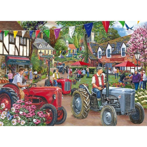 The House of Puzzles No.27 - Tractor Parade 1000 Piece Jigsaw Puzzle