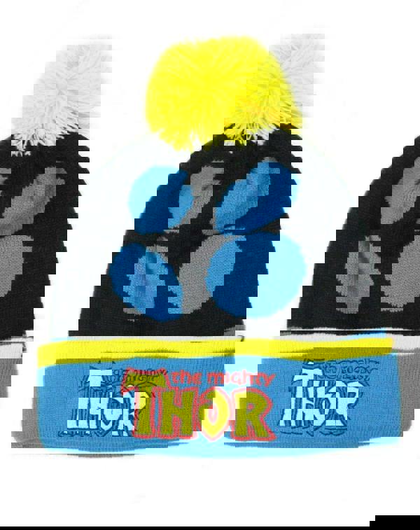 Marvel Unisex Black Thor Bobble Hat (One Size)