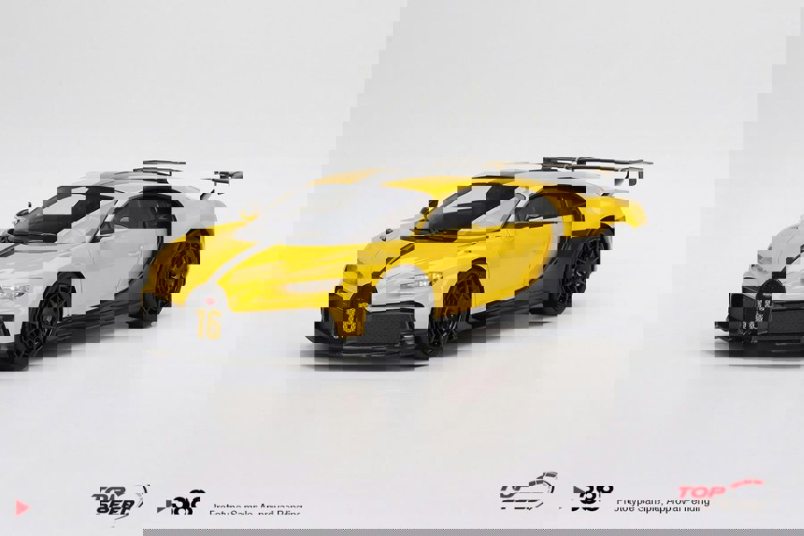 TSM Bugatti Chiron Pur Sport Yellow 1:18 Scale TSM TS0388