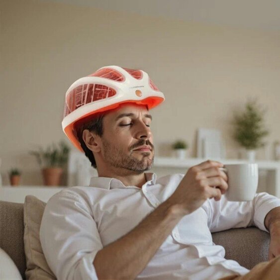 TOUCHBeauty Graphene FIR Infrared Red Light Hair Growth Therapy Helmet