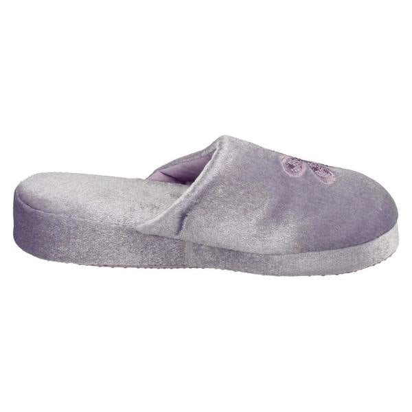 Spot On Ladies Spot On Flower Detailed Mule Slippers 20J4686