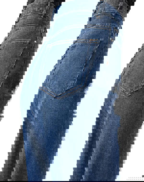 Smart Living Women's High-Waist Multi-Rip Mom Jeans - Dark Wash