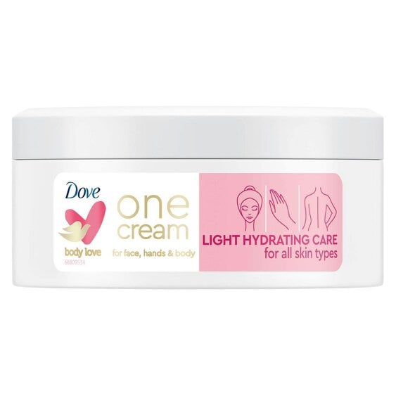 Dove Light One Cream Hydrating Care 250ml, Face, Hands & Body for All Skin