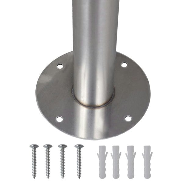 Berkfield Double Mailbox on Stand Stainless Steel