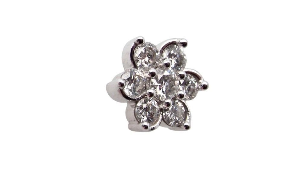  diamond cluster earrings