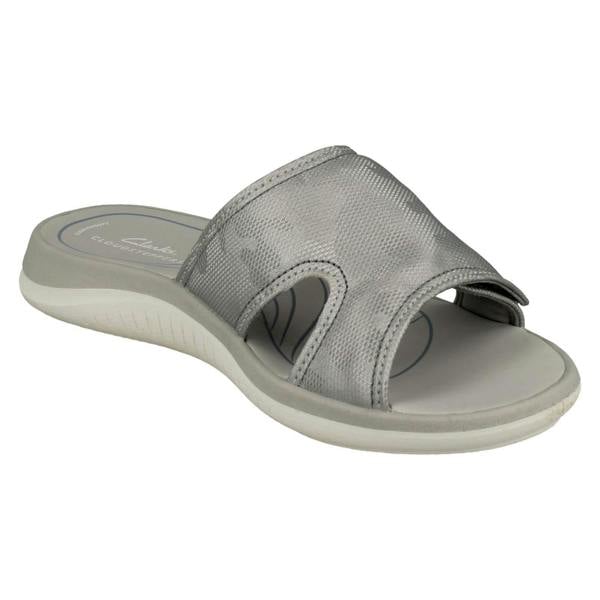 Clarks Ladies Cloudsteppers By Clarks Camo Detailed Mule Sandals Glide Bay 2
