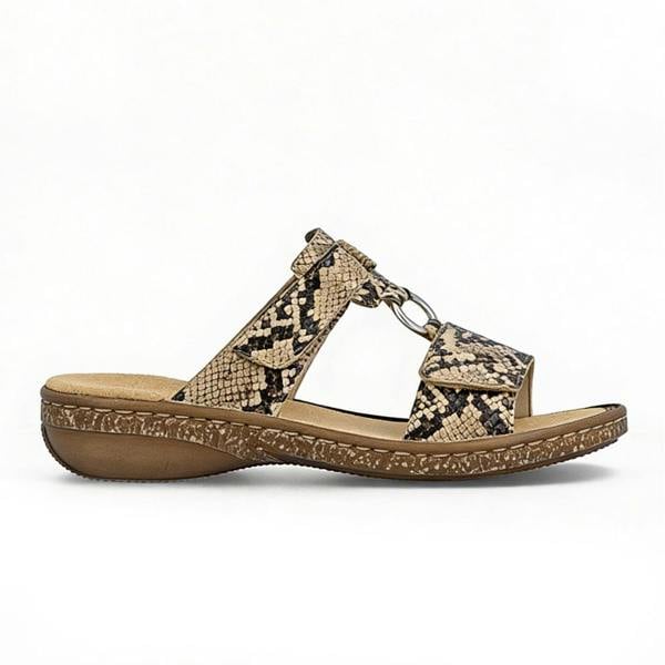 Rieker Rieker 628P9-20 Womens Ankle Strap Sandals Brown