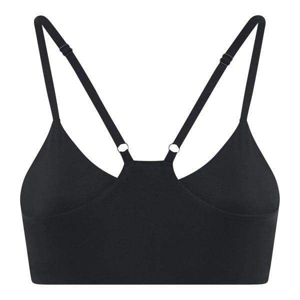 Girlfriend Collective Womens/Ladies V Neck Bralette - Raven