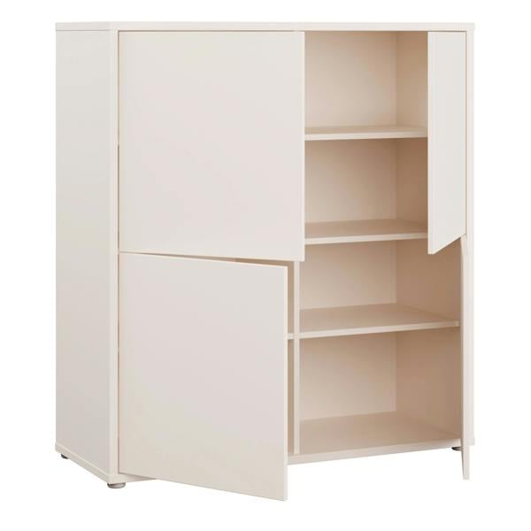 Furniture To Go Alice Springs 4 Door Storage Cabinet with Push-to-Open Doors in Sand
