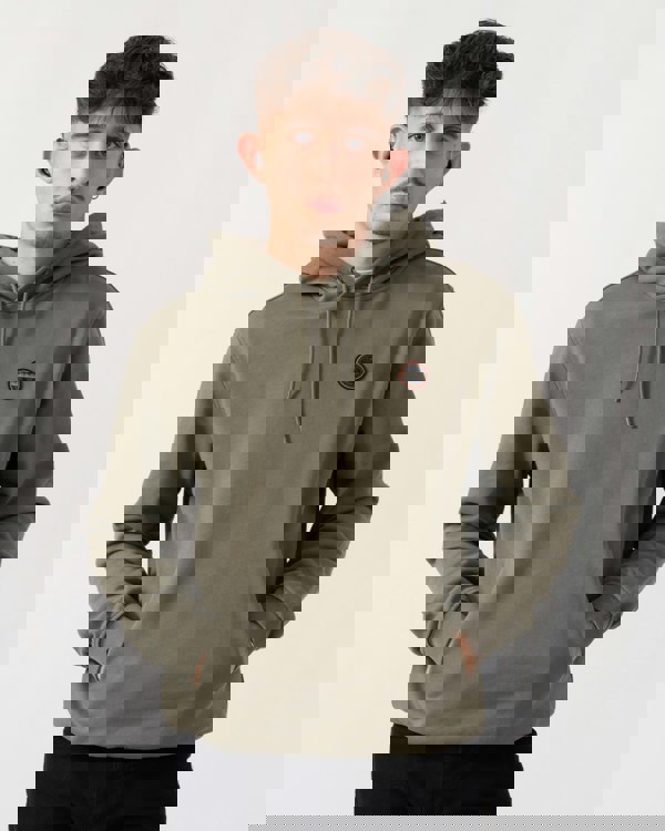 Napapijri Badge Mens Hoodie - Tea Leaf G0A