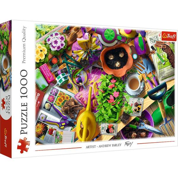 Trefl Tidying Up The Garden 1000 Piece Puzzle