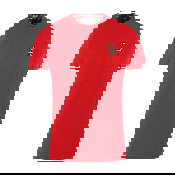 Aquascutum Mens London Embroidered Logo T-Shirt - Red