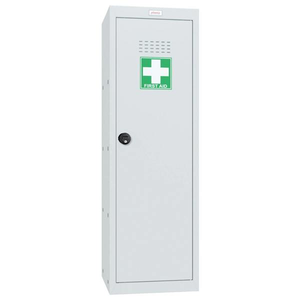 Phoenix Safe Phoenix MC1244GGC Size 4 Light Grey Medical Cube Locker with Combination Lock
