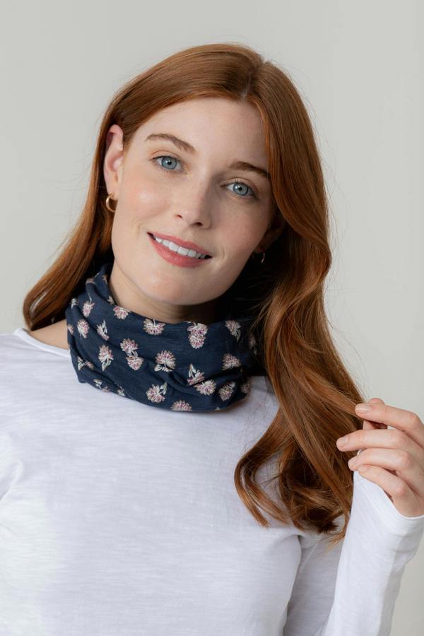 Lily & Me Multiband Verbena Print Navy