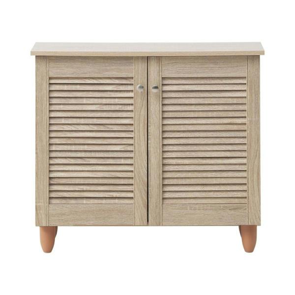 Timber Art Design Modern Shoe Storage Cabinet 2 Doors Footwear Stand Rack Unit Cupboard